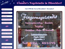 Tablet Screenshot of claudias-nagelstudio.com